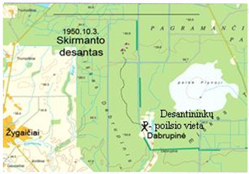 Desantininkų nusileidimo ir poilsio vieta